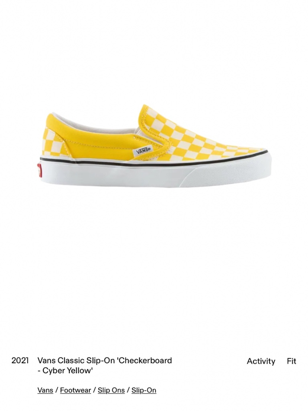 Classic checkered vans